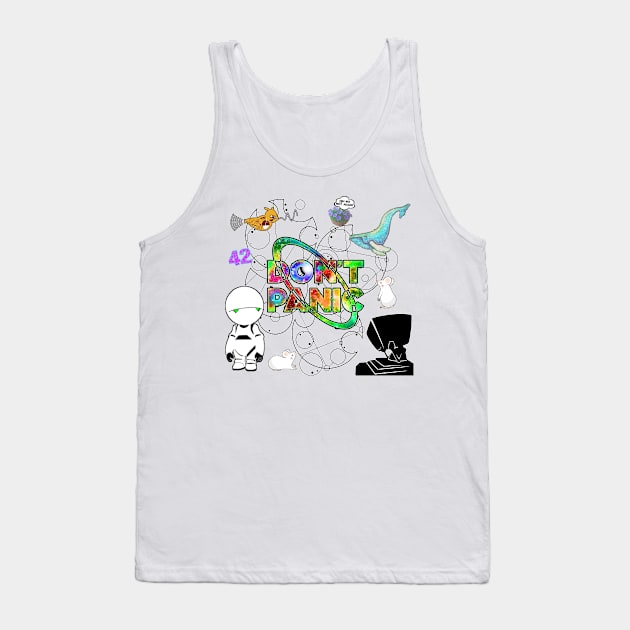 Don't Panic Tank Top by Duckgurl44